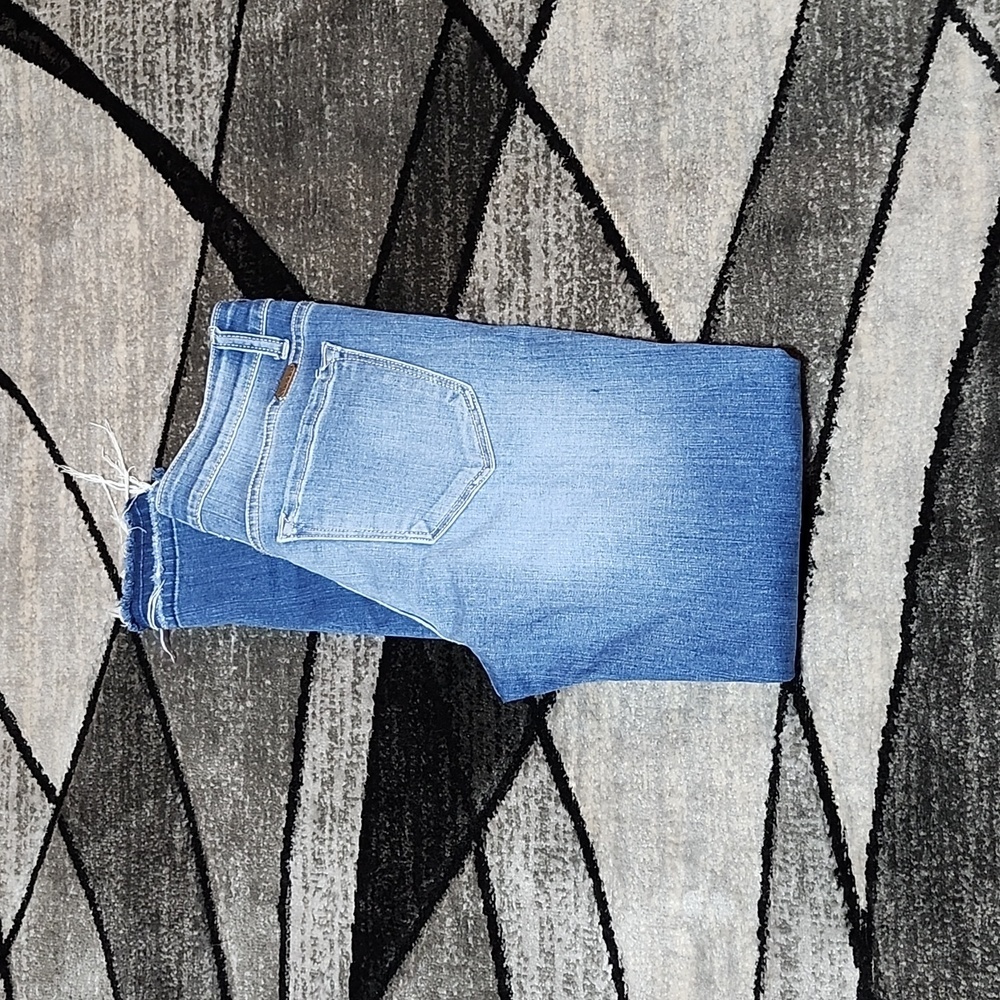 KANCAN LOS ANGELES FACTORY DISTRESSED RAW-EDGE SKINNY DENIM JEAN PRICE FIRM